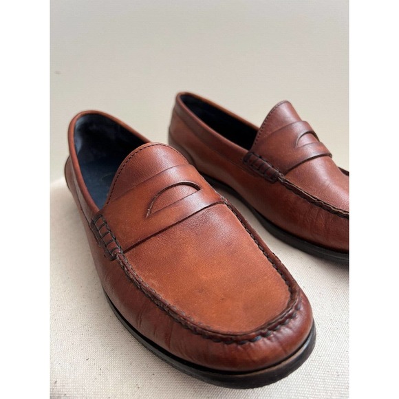 Cole Haan brown leather penny loafers shoes women’s 6 1/2 - Picture 5 of 5